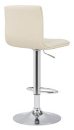 Lamboro Aldo Cream Bar Stool - Adjustable Swivel Kitchen Stool With Backrest - thumbnail 4