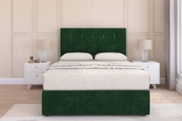 "Sloomy Highbury Emerald Plush Divan Bed With Mattress 2 Drawers Foot-End With 26"" Strutted Headboard 5' King" - thumbnail 1