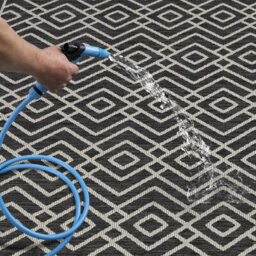 Homeart Outdoor Rugs Easy Cleaning Area Rugs For Balcony,garden,picnic,uv Weather Resistant  Anthracite Cream 160 X 230 Cm - thumbnail 4