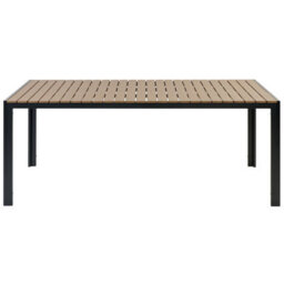 Beliani Garden Dining Set With Benches 6 Seater Nardo Brown/ Black - thumbnail 5