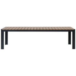 Beliani Garden Dining Set With Benches 6 Seater Nardo Brown/ Black - thumbnail 7