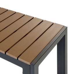 Beliani Garden Dining Set With Benches 6 Seater Nardo Brown/ Black - thumbnail 9