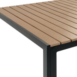 Beliani Garden Dining Set With Benches 6 Seater Nardo Brown/ Black - thumbnail 8