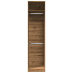 Berkfield Durable Wardrobe Artisian Oak 50X50X200 Cm Engineered Wood - thumbnail 4