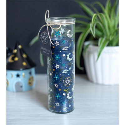 Solstice Spell Blackberry & Pine Tube Candle Illustrated Glass Candle - image 1