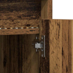 Berkfield Tv Cabinet With Led Lights - Old Wood, 100X34X50 Cm In Engineered Wood. - thumbnail 9