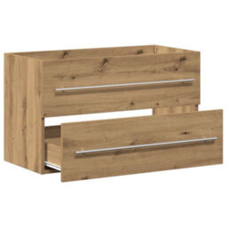 Walplus Bathroom Sink Cabinet Artisan Oak 80X38.5X48 Cm Engineered Wood - thumbnail 5