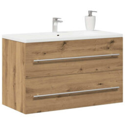 Walplus Bathroom Sink Cabinet Artisan Oak 80X38.5X48 Cm Engineered Wood - thumbnail 4