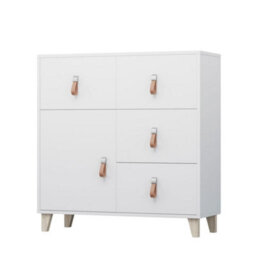 Arte Elevate Your Space With The Versatile Figo 3 Chest Of Drawers (900mm X 970mm X 450mm) In Crisp White Matt - thumbnail 1