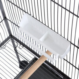 Vidaxl Bird Cage With Roof Black 66X66X155 Cm Steel - thumbnail 5
