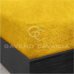 Gc Gaveno Cavailia Teddy Bear Plain Fitted Sheet Single Ochre Fleece Thermal Warm Super Soft & Warm Fluffy Fitted Bed Sheet - thumbnail 6