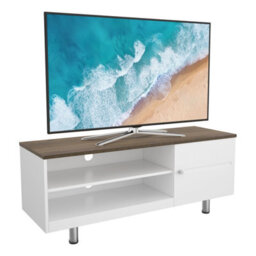 "Avf Whitesands 1.2M Tv Stand, For Tvs Up To 60"" - Satin White & Wood" - thumbnail 3