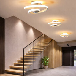 18W Spiral Led Ceiling Light Modern Flush Mount White Lamp 3000K Warm White For Kitchen Hallway Bedroom Living Room - thumbnail 3
