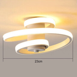 18W Spiral Led Ceiling Light Modern Flush Mount White Lamp 3000K Warm White For Kitchen Hallway Bedroom Living Room - thumbnail 7