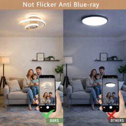 18W Spiral Led Ceiling Light Modern Flush Mount White Lamp 3000K Warm White For Kitchen Hallway Bedroom Living Room - thumbnail 8