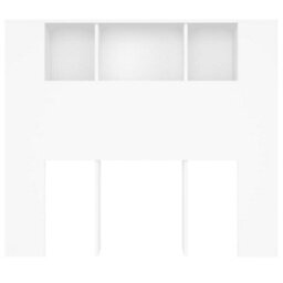 Vidaxl Headboard Cabinet White 120X18.5X102.5 Cm Headboard Cabinets - thumbnail 4