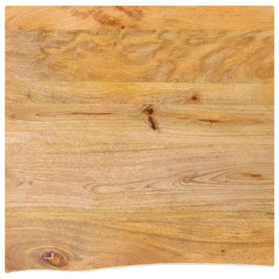 Berkfield Table Top Live Edge 40X40X2.5 Cm Solid Wood Mango - image 1