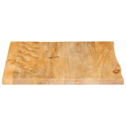 Berkfield Table Top Live Edge 40X40X2.5 Cm Solid Wood Mango - thumbnail 4