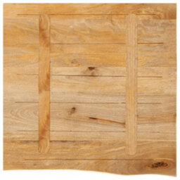 Berkfield Table Top Live Edge 40X40X2.5 Cm Solid Wood Mango - thumbnail 5