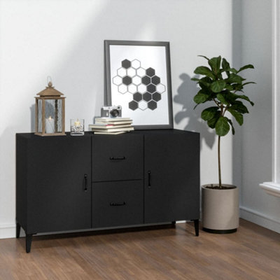 Berkfield Sideboard Black 100X36X60 Cm Engineered Wood - image 1