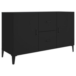 Berkfield Sideboard Black 100X36X60 Cm Engineered Wood - thumbnail 2