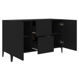 Berkfield Sideboard Black 100X36X60 Cm Engineered Wood - thumbnail 7