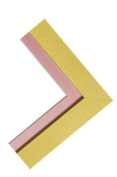 Frames By Post Metro Gold Frame With Pink Mount For Image Size A2 - thumbnail 3