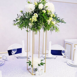 Living And Home Gold Metal Vase For Wedding Centerpieces Tables 100Cm(H) - thumbnail 1