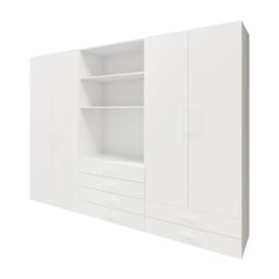 GoodHome Atomia White Chipboard Bedroom Storage Unit (H)2250mm (W)3000mm (D)580mm - thumbnail 2