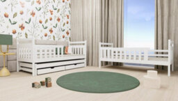 Arte Olive Klara Bunk Bed With Trundle & Storage W198Cm - Nature-Inspired Triple Bed With Ample Storage - thumbnail 3
