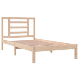 Berkfield Bed Frame Solid Wood Pine 90X190 Cm 3Ft Single - thumbnail 4