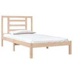 Berkfield Bed Frame Solid Wood Pine 90X190 Cm 3Ft Single - thumbnail 3