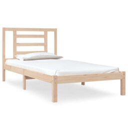 Berkfield Bed Frame Solid Wood Pine 90X190 Cm 3Ft Single - thumbnail 2