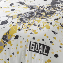 Bedlam Goal Reversible Gold Duvet Cover Set - thumbnail 3
