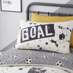 Bedlam Goal Reversible Gold Duvet Cover Set - thumbnail 2