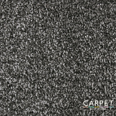Carpet Shop Online Serene Saxony Iron Dark Grey Carpet 2M X 4M