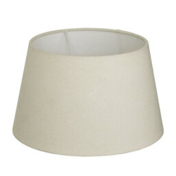 Industville Ornate Ellipse Table Lamp, Brass Base, Empire Cotton Shade - thumbnail 3