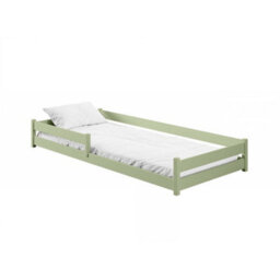 Arte Olive Wooden Single Bed Alis 90X190Cm - Practical Floor-Hugging Design With Natural Appeal - thumbnail 2