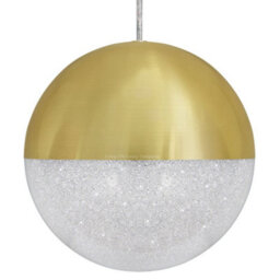 Long Life Lamps Company Led Ceiling Gold Glass Globe Pendant Light Cct Natural Cool Warm White H3109