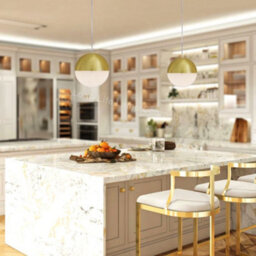 Long Life Lamps Company Led Ceiling Gold Glass Globe Pendant Light Cct Natural Cool Warm White H3109 - thumbnail 7