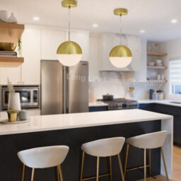 Long Life Lamps Company Led Ceiling Gold Glass Globe Pendant Light Cct Natural Cool Warm White H3109 - thumbnail 9