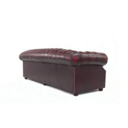 Chesterfield 4 Seater Antique Oxblood Red Real Leather Sofa Bespoke In Buckingham Style - thumbnail 9