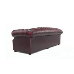 Chesterfield 4 Seater Antique Oxblood Red Real Leather Sofa Bespoke In Buckingham Style - thumbnail 8