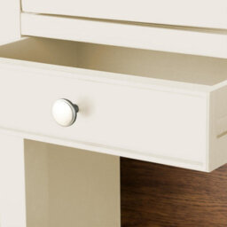 Statement Furniture Queensbury Large Triple Dresser, Three Door Display Cabinet With Oak Top - Cotswold Cream - thumbnail 9