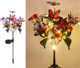 Led Solar Power Flower Lights Garden Stake Lamp Yard Outdoor Decor Waterproof