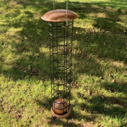 Selections Large Copper Style Hanging Bird Suet Fat Ball Feeder - thumbnail 2