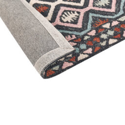 Beliani Rug Haymana Multicolour 80 X 150 Cm Wool - thumbnail 6
