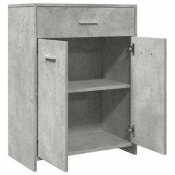 Berkfield Classic Bathroom Cabinet Concrete Grey 60X33X80 Cm Engineered Wood - thumbnail 8
