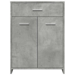 Berkfield Classic Bathroom Cabinet Concrete Grey 60X33X80 Cm Engineered Wood - thumbnail 4