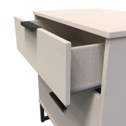 Beijing 3 Drawer Midi Chest Of Drawers In Kashmir Ash (Ready Assembled) - thumbnail 5